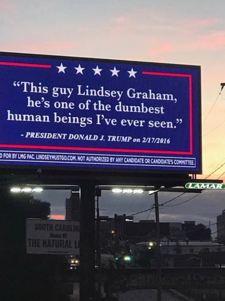 Anti-Lindsey Graham PAC Adds Billboard To Its Campaign